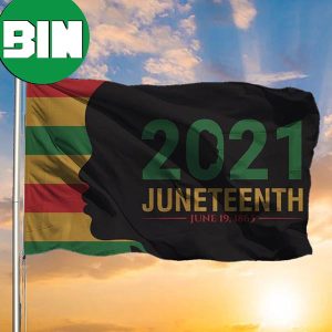 Juneteenth Flag June 19Th 1865 African American History Month 2023 Pride Flag Outdoor Decor 2 Sides Garden House Flag