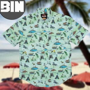Jurassic Park Map Hawaiian Shirt