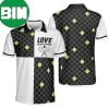 Love Means Nothing Tennis Ball Argyle Pattern Polo Shirt