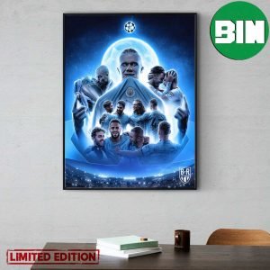 Man City Win Their First UEFA Champions League 2023 Home Decor Poster-Canvas