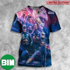 Max Verstappen Brings Home The 100th Win For Red Bull Racing Canadian GP F1 3D T-Shirt