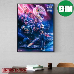 Max Verstappen Brings Home The 100th Win For Red Bull Racing Canadian GP F1 Home Decor Poster Canvas