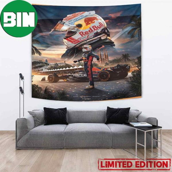 Max Verstappen Spanish GP Winner F1 MV1 Red Bull Racing Poster Wall Art Home Decor Tapestry