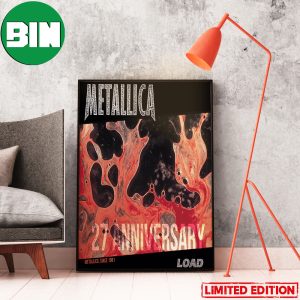 Metallica 27th Anniversary Album Load Cover Metallica Since 1981 Home Decor Poster-Canvas