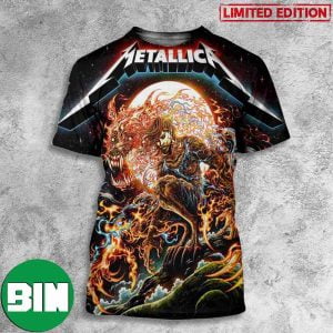 Metallica By Milestsang Ullevi Stadium M72 Gothenburg Suecia Sweden Night Two 18 June 2023 World Tour 3D T-Shirt