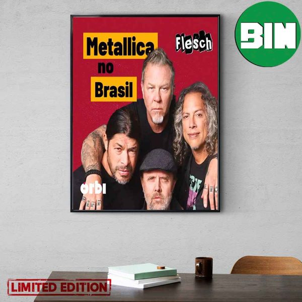 Metallica In Brazil October 2024 Home Decor Poster-Canvas