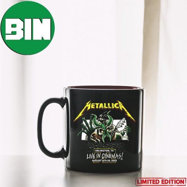 Metallica M72 Arlington TX USA Live In Cinemas Tour August 18 20 2023 Ceramic Mug