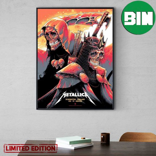Metallica M72 World Tour 2023 Donington England Download Festival 23 June 08 2023 Home Decor Poster-Canvas