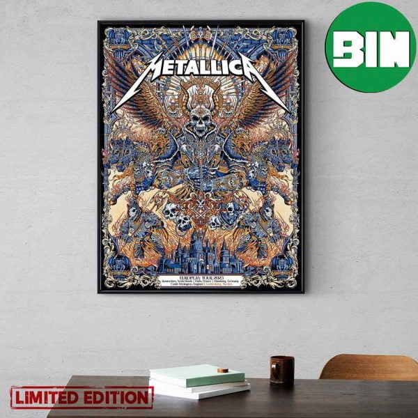 Metallica M72 World Tour In Gothenburg Sweden M72 Gothenburg Suecia June 16 18 2023 Home Decor Poster-Canvas