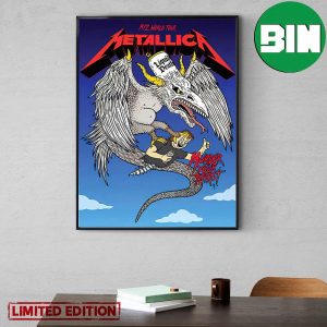 Metallica M72 World Tour Murder Your Thirst x Liquid Death Beer Gothenburg Sweden Home Decor Poster Canvas