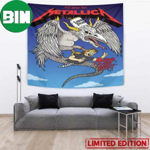 Metallica M72 World Tour Murder Your Thirst x Liquid Death Beer Gothenburg Sweden Home Decor Poster Tapestry