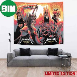 Metallica M72 World Tour No Repeat Weekend Download Fest 2023 Donington Castle England June 8 10 2023 Art Decor Poster-Tapestry