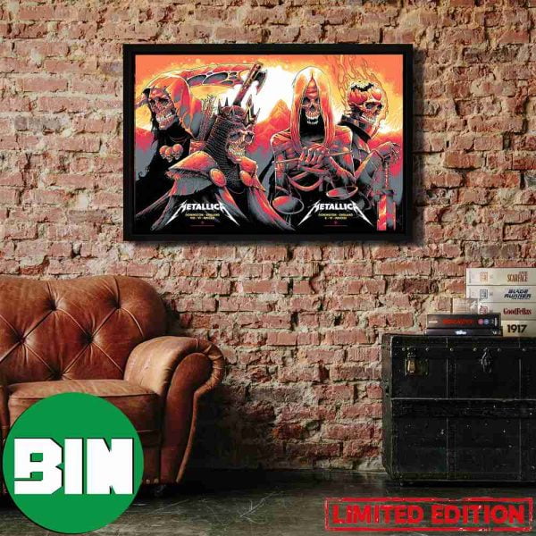 Metallica M72 World Tour No Repeat Weekend Download Fest 2023 Donington Castle England June 8 10 2023 Home Decor Poster-Canvas