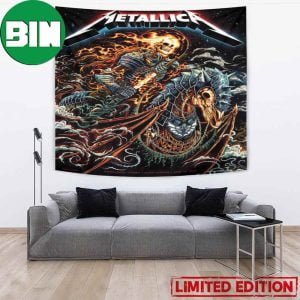 Metallica Poster by Milestsang First Night Ullevi Stadium World Tour M72 Gothenburg Sweden June 16 2023 Poster-Tapestry