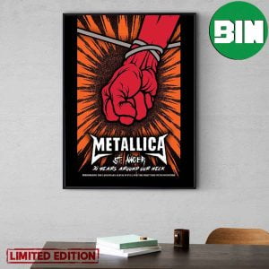 Metallica St Anger 20 Years Around Our Neck 20th Anniversary Home Decor Poster-Canvas