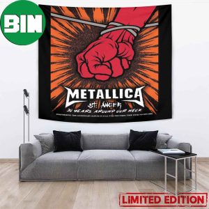 Metallica St Anger 20 Years Around Our Neck 20th Anniversary Poster Wall Art Decor Tapestry
