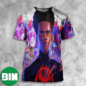Miles Morales And All Spider-Man Across The Spider-Verse 3D T-Shirt