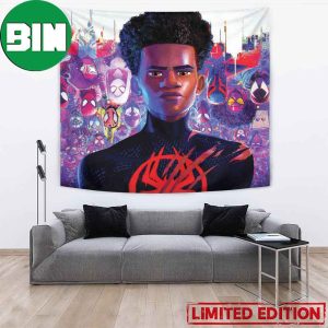 Miles Morales And All Spider-Man Across The Spider-Verse Poster Home Decor Tapestry