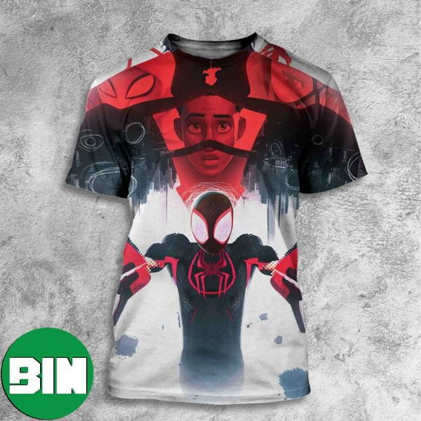 Miles Morales Gwen Stacy Miguel Ohara Spider-Man Across The Spider-Verse 3D T-Shirt