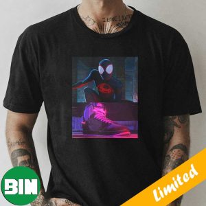 Miles Morales Spider-Man Across The Spider-Verse Air Jordan 1 High Friends And Family Movie T-Shirt