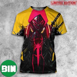 Miles Morales Spider Man Across The SpiderVerse Ninja Style 3D T-Shirt