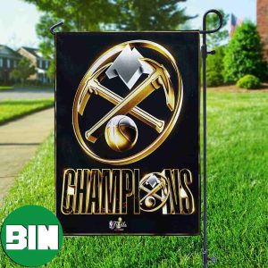 NBA Finals 2023 Champions 3D Logo Assets Garden House Flag