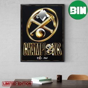 NBA Finals 2023 Champions 3D Logo Assets Home Decor Poster-Canvas