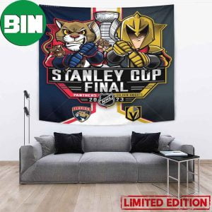NHL Stanley Cup 2023 Florida Panthers vs Vegas Golden Knights NHL Playoffs Poster Tapestry