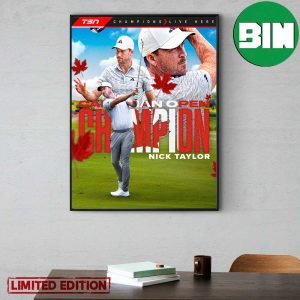Nick Taylor Wins The RBC Canadian Open 2023 Home Decor Poster-Canvas