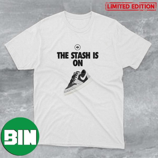 Nike Air Jordan 1 Low OG Black Cement SNKRS STASH Is On Sneaker T-Shirt