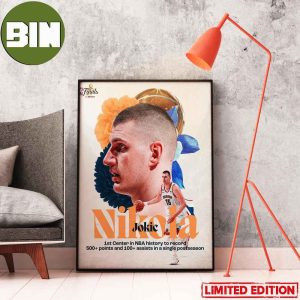 Nikola Jokic Continues To Make History Denver Nuggets NBA Finals 2023 Home Decor Poster-Canvas