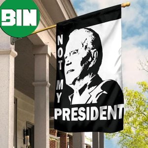 Not My President Flag Anti Biden Flag Porch Decor Joe Biden Will Never Be My President 2 Sides Garden House Flag