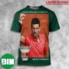 Novak Djokovic The GOAT New Level Unlocked 2023 ATP Tour 3D T-Shirt