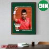 Novak Djokovic First Man Is History Win Each Grand Slam Tournament Title At Least 3x US Open Tennis Home Decor Poster-Canvas