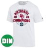 Oklahoma Sooners Breaking Three-Peat NCAA Softball Women’s College World Series 2023 Champions Fan Gifts T-Shirt