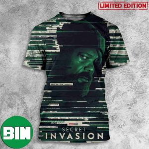 Samuel L Jackson x Nick Fury Secret Invasion New Poster Marvel Studios 3D T-Shirt
