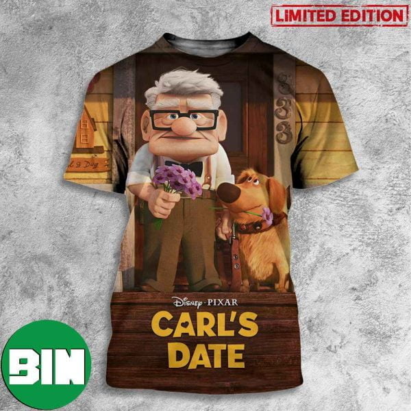 See The All-new Short Film With Elemental New Adventure Same Wingman Carl’s Date Disney x Pixar 3D T-Shirt