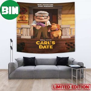 See The All-new Short Film With Elemental New Adventure Same Wingman Carl’s Date Disney x Pixar Poster Wall Art Decor Tapestry