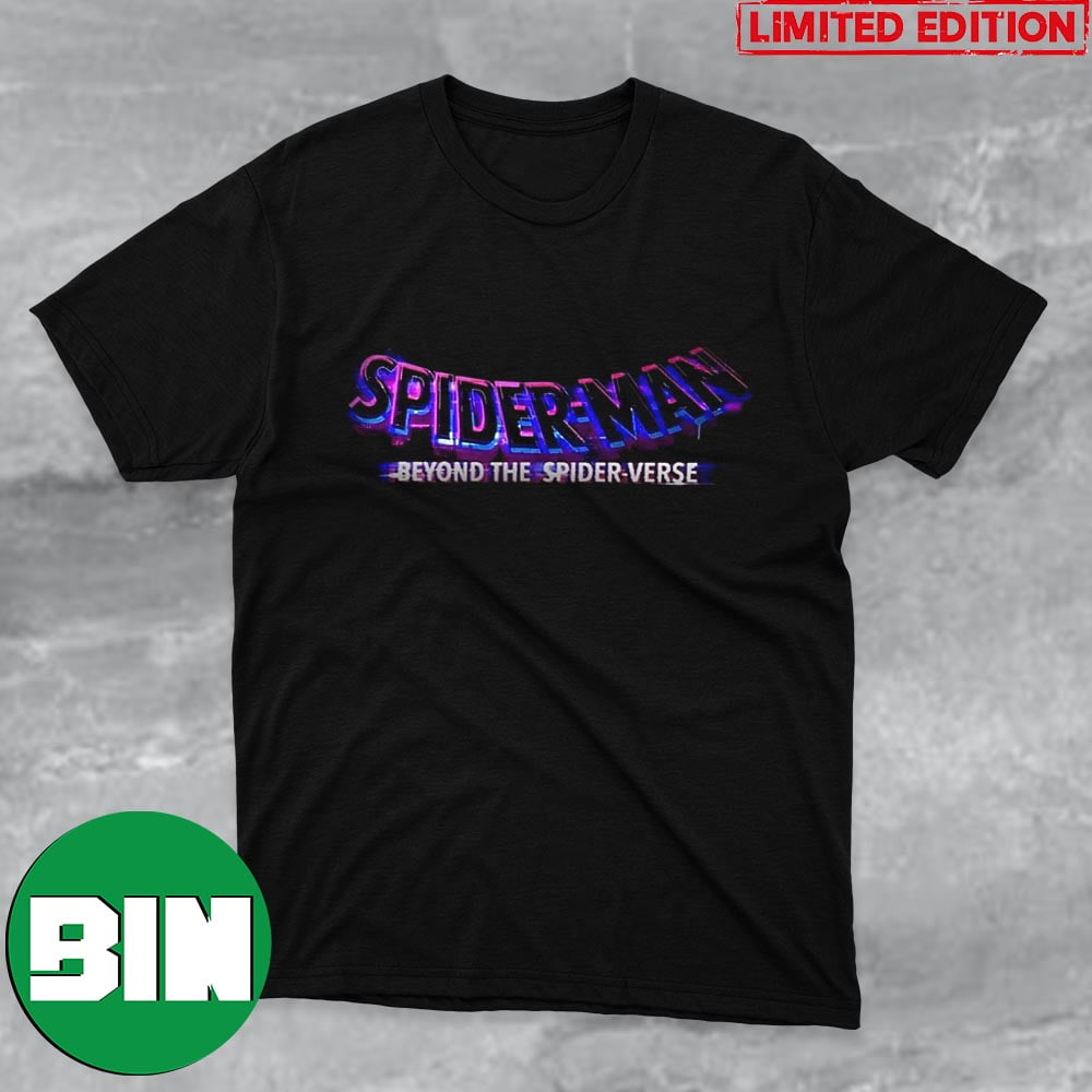 Binteez Movie Logo Beyond Gifts Spider-Man Spider-Verse - T-Shirt The Fan