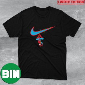 Spider-Man Christmas x Nike Swoosh Across The SpiderVerse Fan Gifts T-Shirt