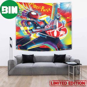 Spider Punk Spider-Man Across The SpiderVerse Badass Poster Home Decor Tapestry