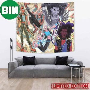 Spider Punk Spider-Man Across The SpiderVerse Poster Wall Art Decor Tapestry