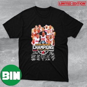 Team Miami Heat 2023 Eastern Conference Champions Signatures T-Shirt