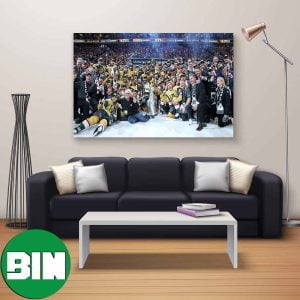Team Of Champions All Member Congratulations Vegas Golden Knights Stanley Cup Finals 2023 Champions Home Decor Poster-Canvas