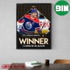 Ted Lindsay Award Winner Connor McDavid NHL Awards 2023 Home Decor Poster Canvas