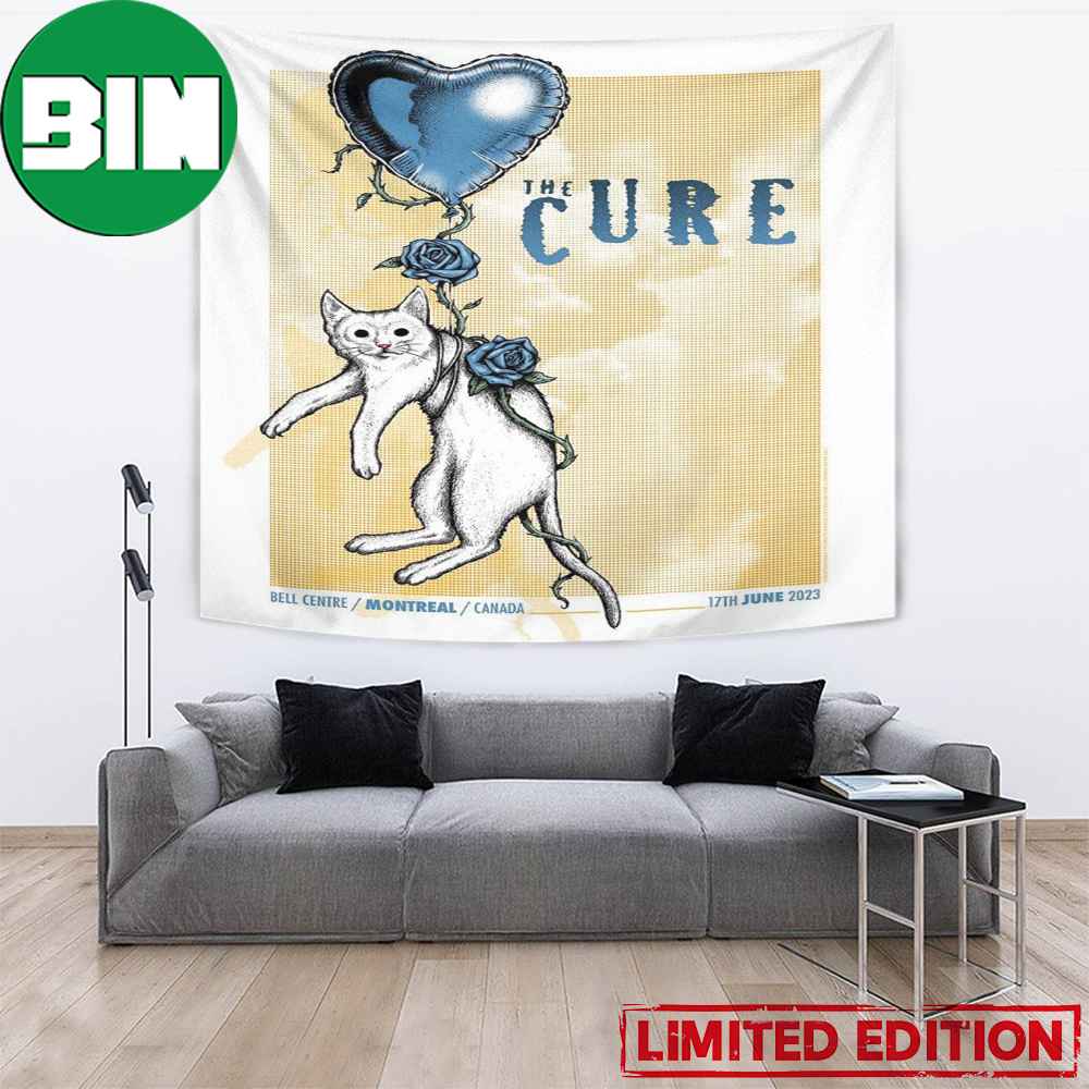 The Cure Bell Centre Montreal Canada 17th June 2023 Home Decor Poster Tapestry