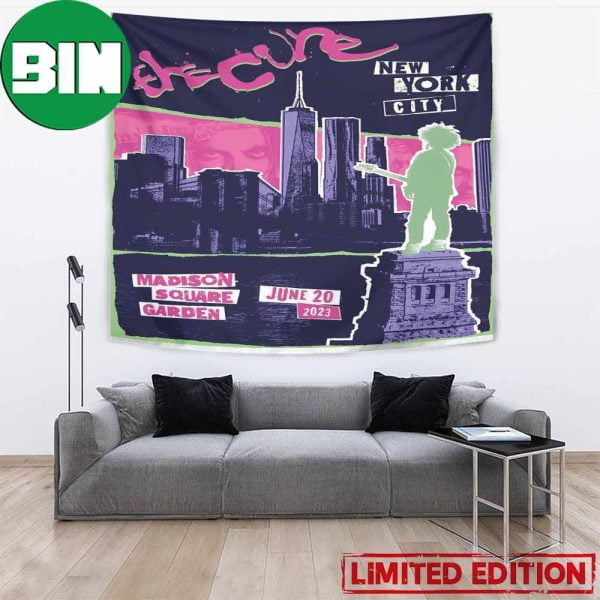 The Cure New York City Madison Square Garden June 20th 2023 Home Decor Poster Tapestry