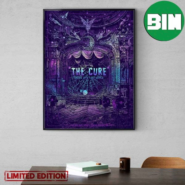 The Cure Show Of A Lost World June 18th 2023 Xfinity Center Boston MA Home Decor Poster Canvas