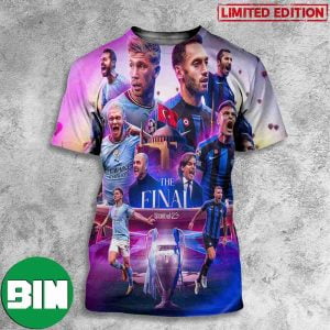 The Final Man City vs Inter Milan UEFA Champions League Finals 2023 3D T-Shirt
