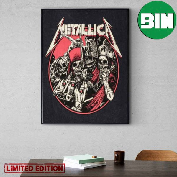 The Four Horsemen Mineral Wash Metallica M72 Gothenberg Sweden World Tour Home Decor Poster-Canvas